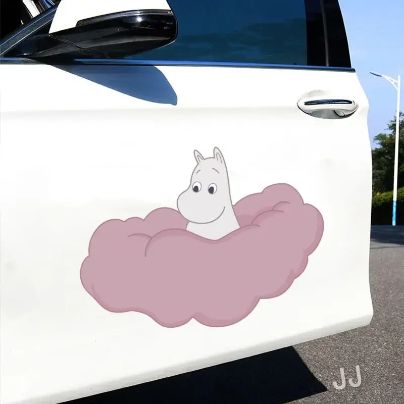 Car Accessories Nz - M-Moomins Niedliche Cartoon Wasserdichte Autoaufkleber Kratzschutz