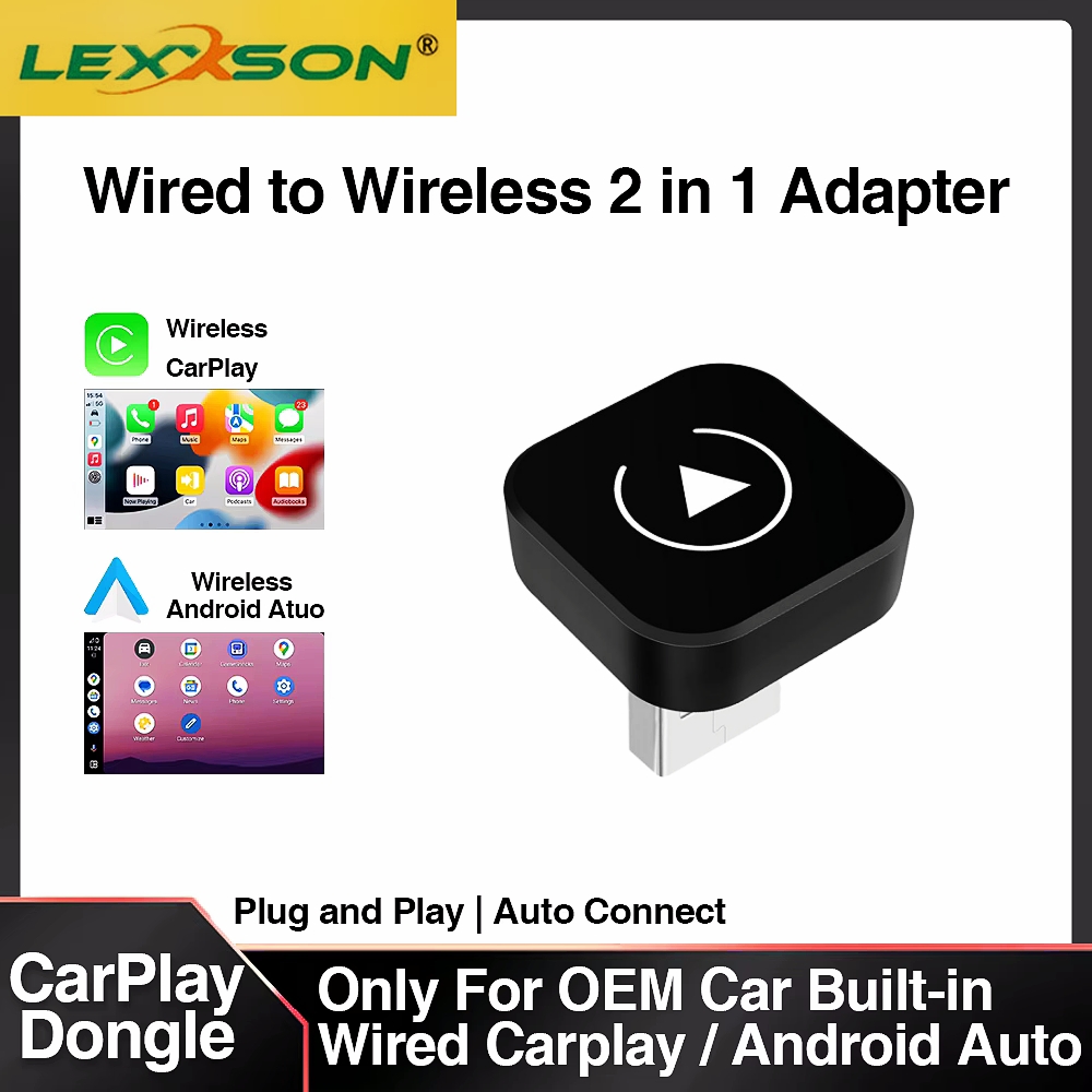 Car Accessories Youtube - 2in1 Wireless CarPlay Dongle Drahtlose Android
