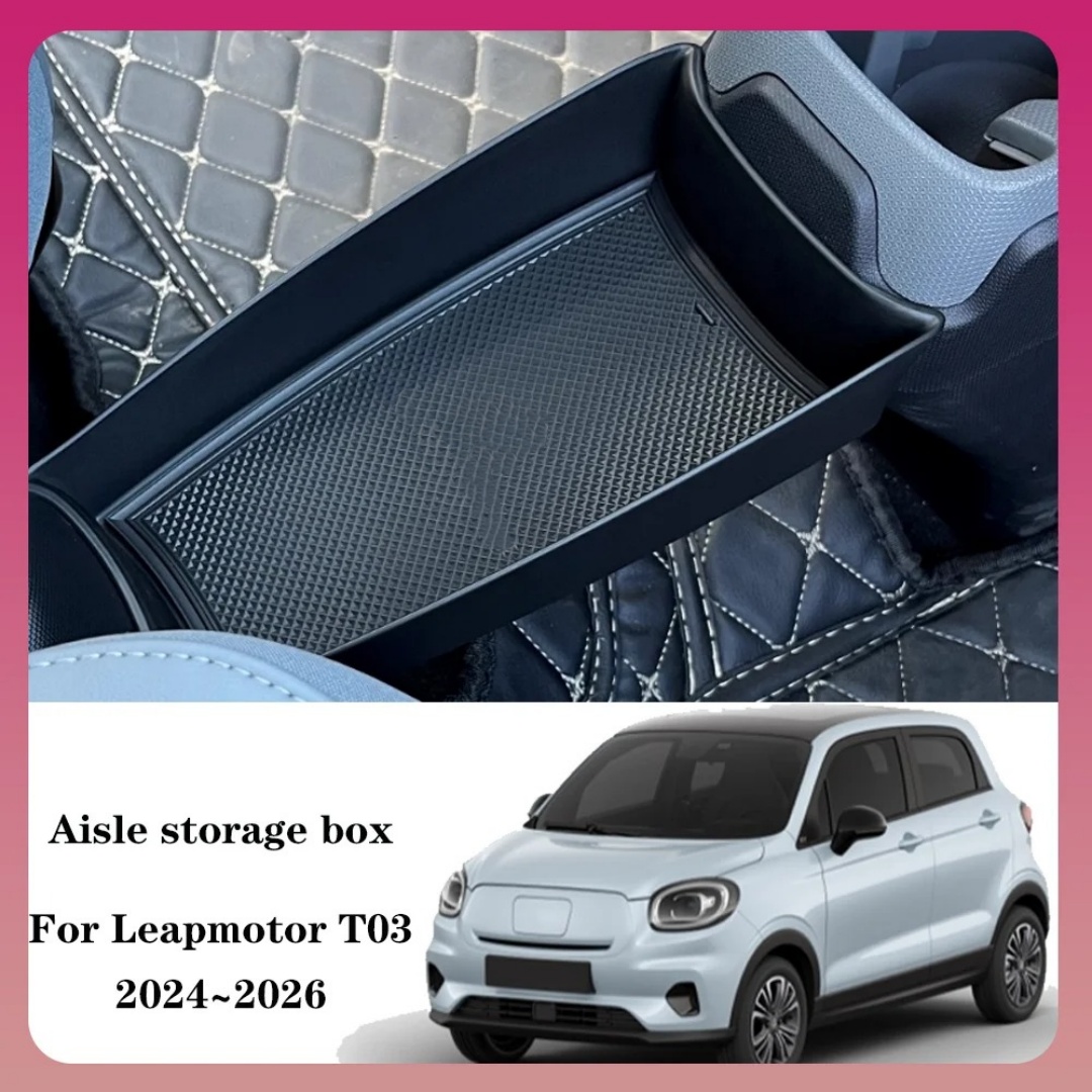 Car Accessories Essentials - Für Leapmotor T03 2024 2025: Mittelkonsolen-Aufbewahrungsbox,