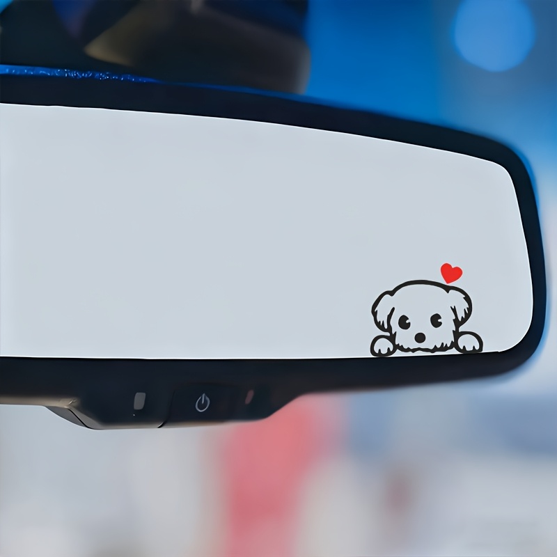 Car Accessories Nz - 2 Stück Niedliche Cartoon-Hund Vinyl-Aufkleber für