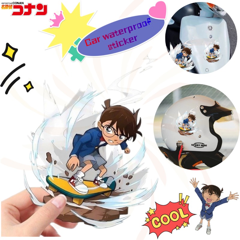 Car Accessories Nz - Detective Conan Cartoon-Skateboard-Aufkleber, wasserfeste Aufkleber für
