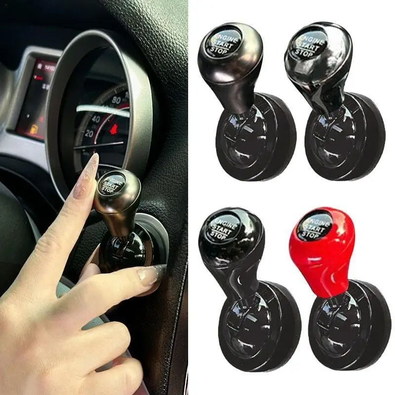 Car Accessories Essentials - Auto-Startknopf mit Ein-Knopf-Bedienung und Retro-Joystick-Dekoration, Automobil-Innenausstattung,