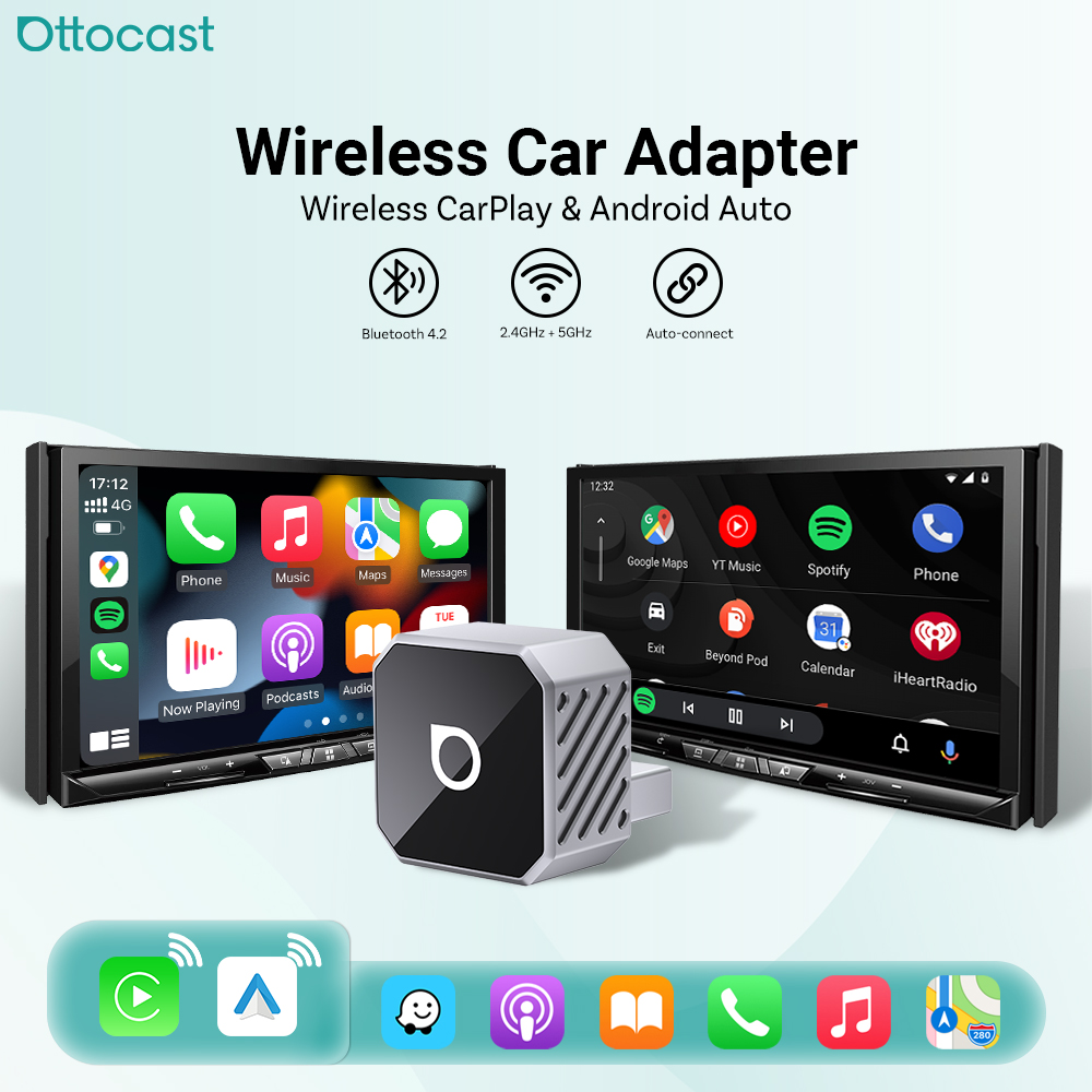 Car Accessories Youtube - OTTOCAST Mini Pro Kabelloser CarPlay &