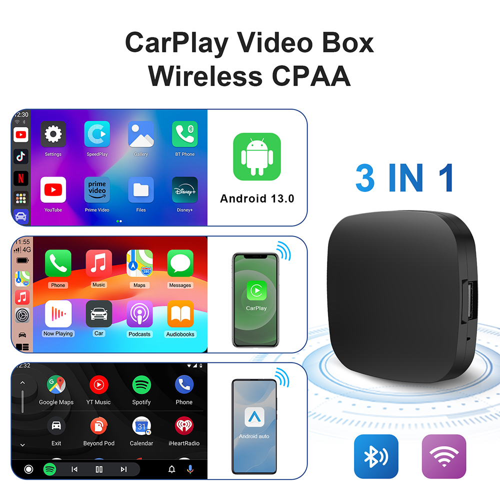 Neue 3-in-1 Wireless Carplay & – Car Accessories Youtube Bewertung und Preis